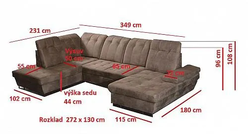Sedací souprava ORCAN "U1-D"