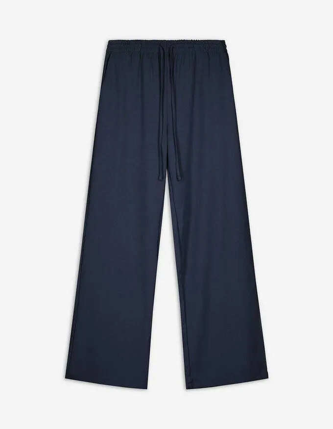 Joggingové kalhoty - LENZING™ ECOVERO™ - tmave modra