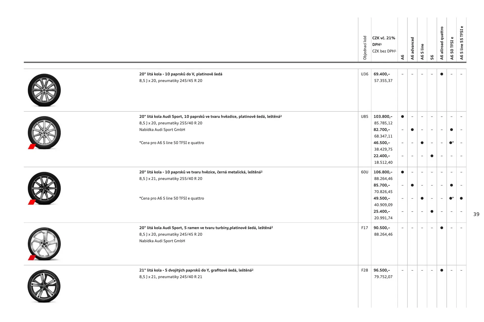 Audi A6 leták - 6. srpna 31. ledna 2025 - Page 39