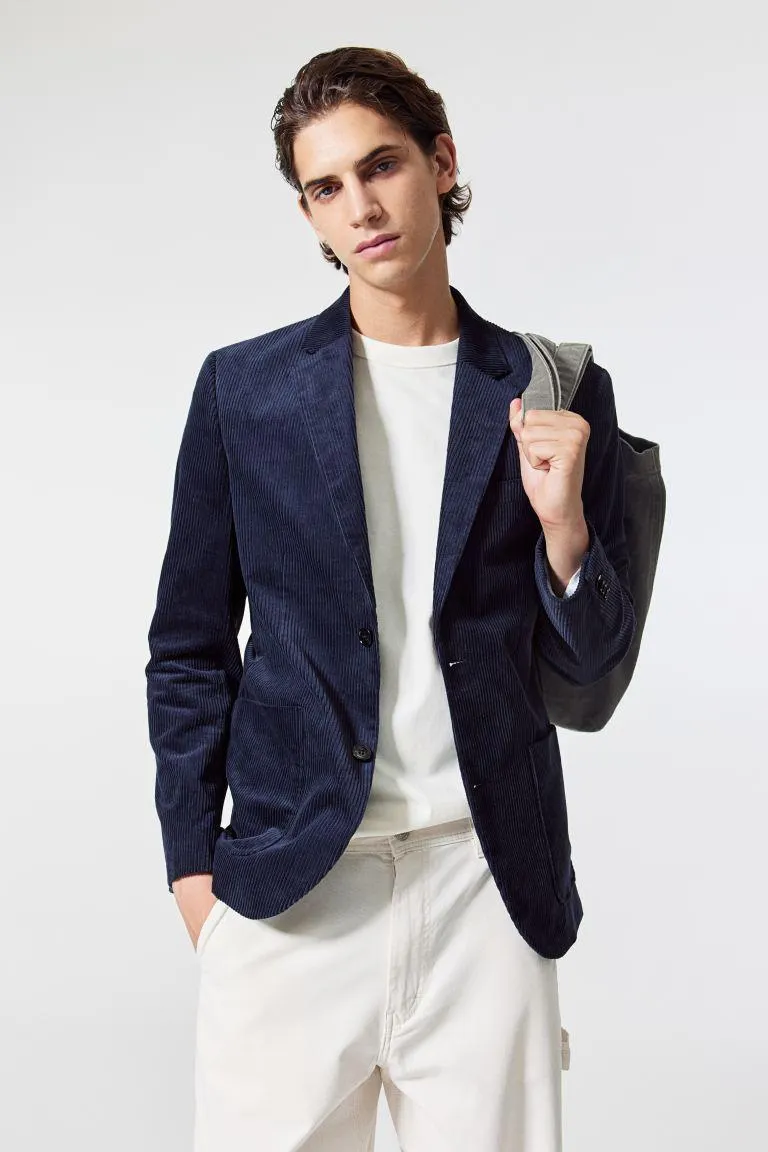 Manšestrové sako Regular Fit