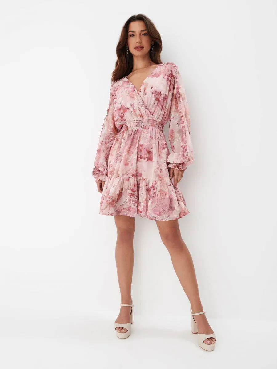 Květinové mini šaty