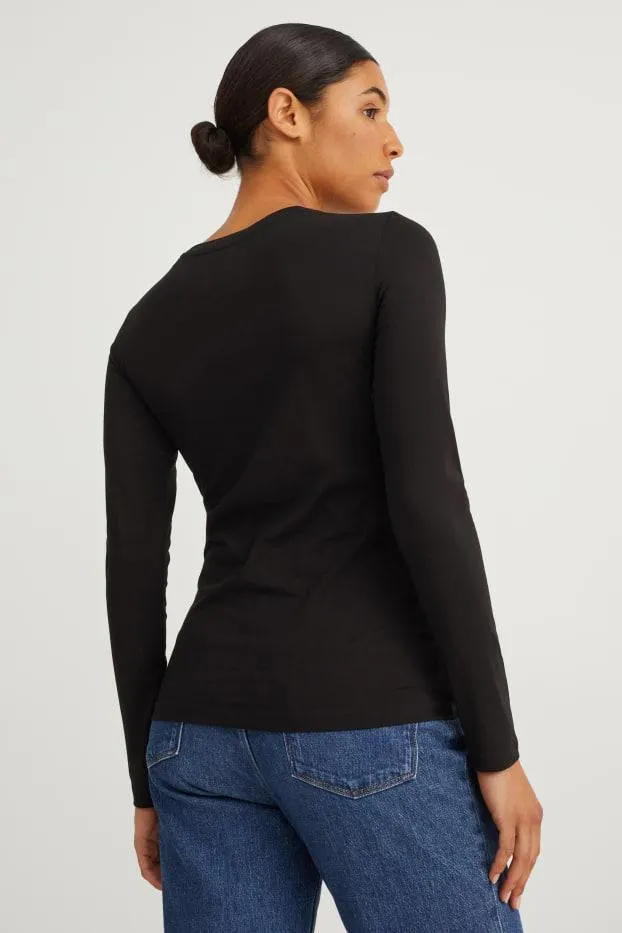 Multipack 2 ks - tričko s dlouhým rukávem basic