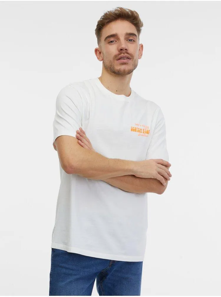 Bílé pánské tričko Scotch & Soda