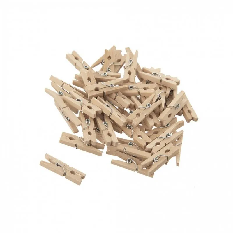 50x kolíčky dřevěné dekorační MINI