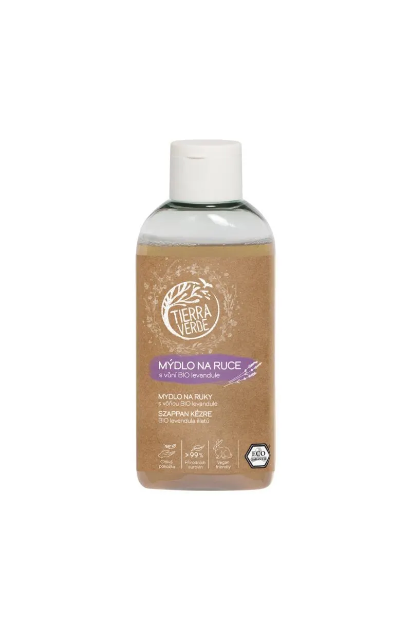 Tierra Verde Tekuté mýdlo na ruce - BIO Levandule -