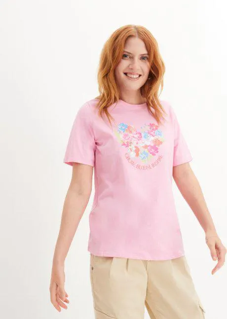 Tričko s potiskem vpředu, organická bavlna