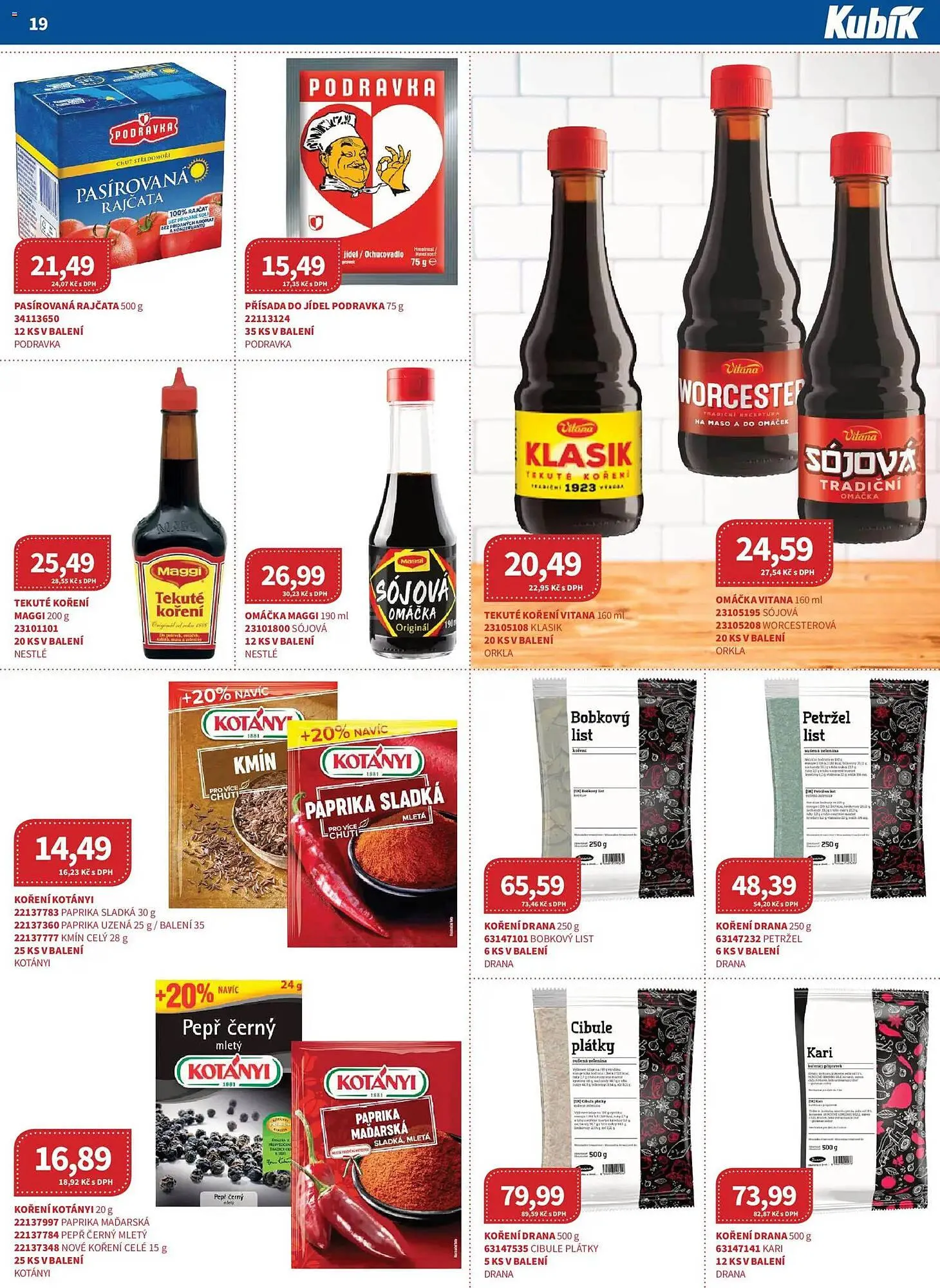 Kubík potraviny leták - 1. března 31. března 2026 - Page 19