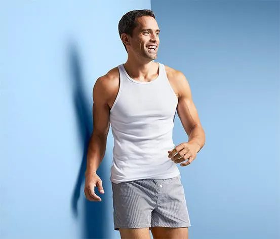 Nátělníky z jemně žebrované pleteniny, 2 ks