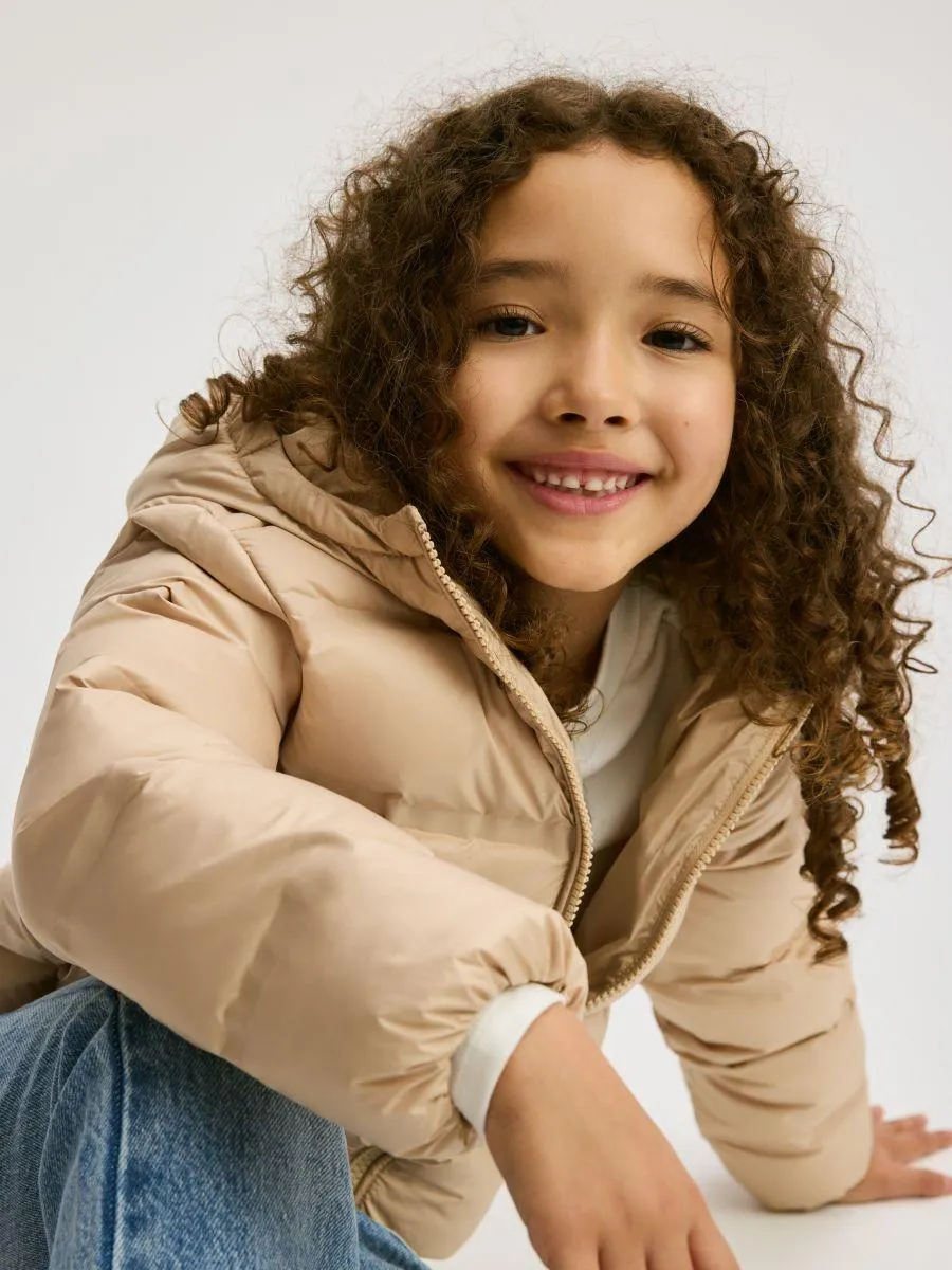 Prošívaná péřová bunda