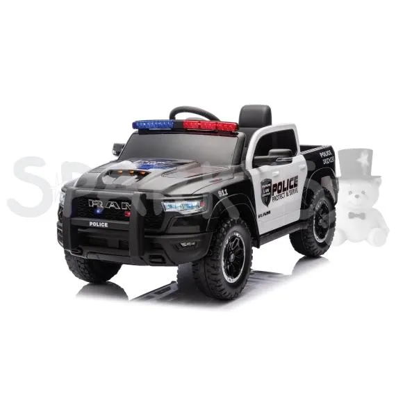 Dětské elektrické policejní auto RAM 1500 RHO Super Truck + dálkový ovladač