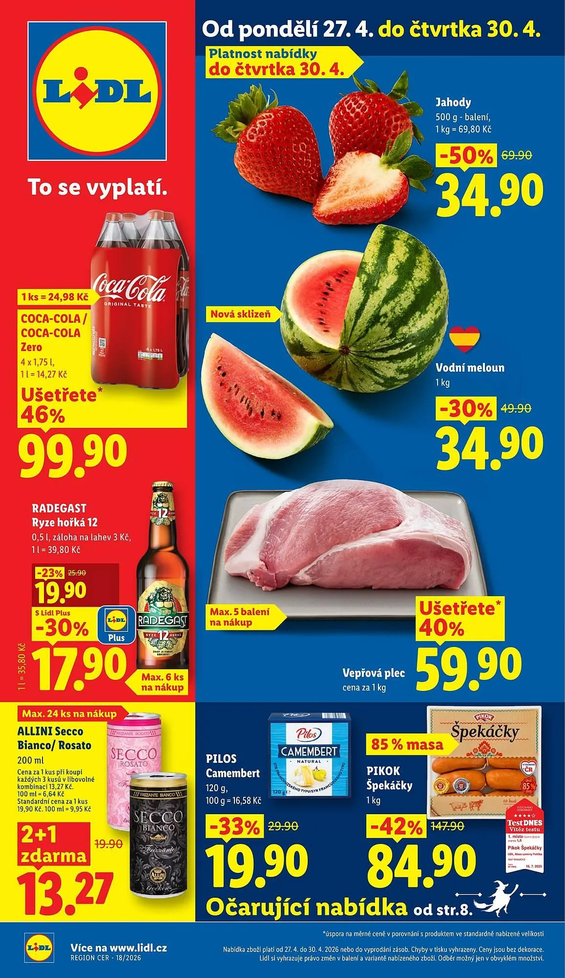 Lidl leták - 27. dubna 30. dubna 2026 - Page 1