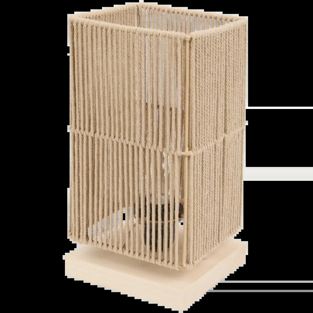 Dřevěná stolní lampa