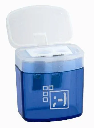 Spoko Ořezávátko dvojité, s víkem a kontejnerem - mix barev