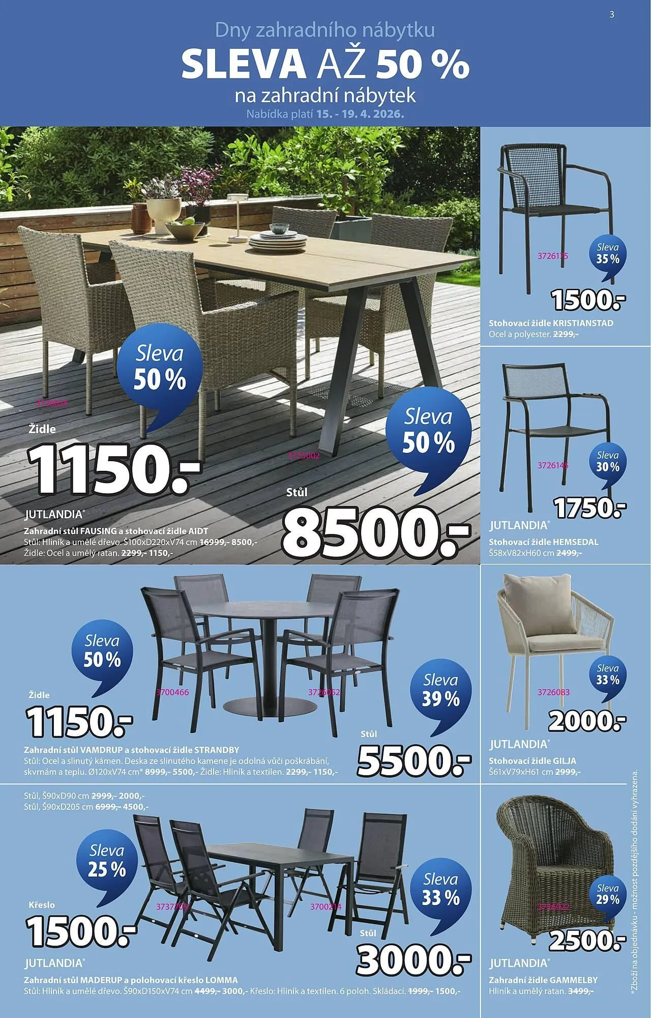 JYSK leták - 15. dubna 26. května 2026 - Page 3