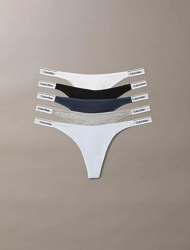 5 Pack String Thongs - Modern Logo