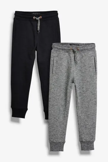 Cotton Rich 2 Pack Joggers (3-16yrs)
