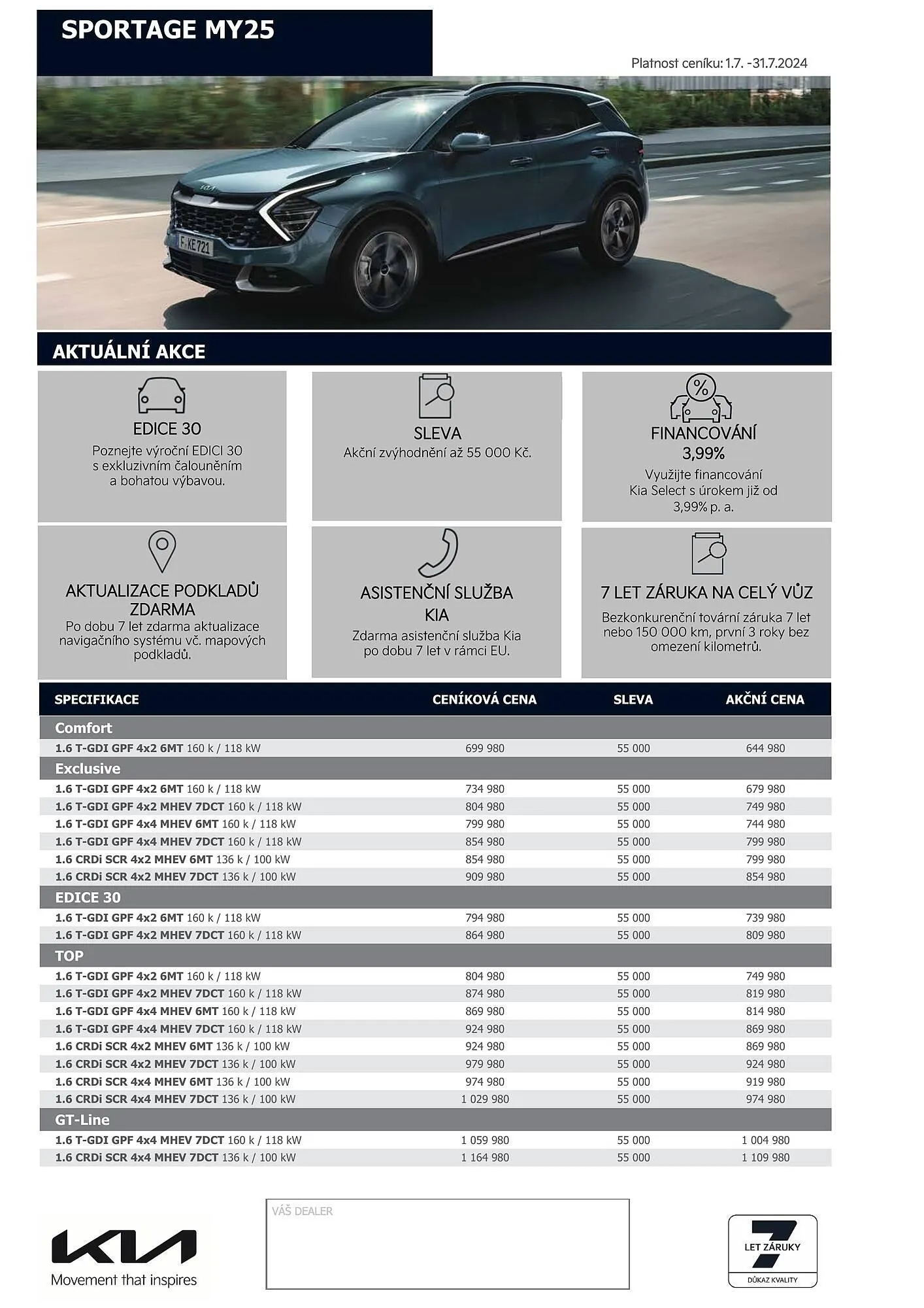 KIA Sportage leták - 1. července 31. července 2024 - Page 2