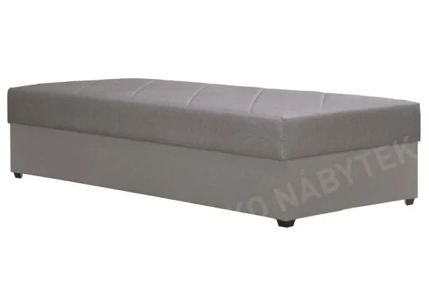 Postel Ormea 88x202 cm, šedá látka
