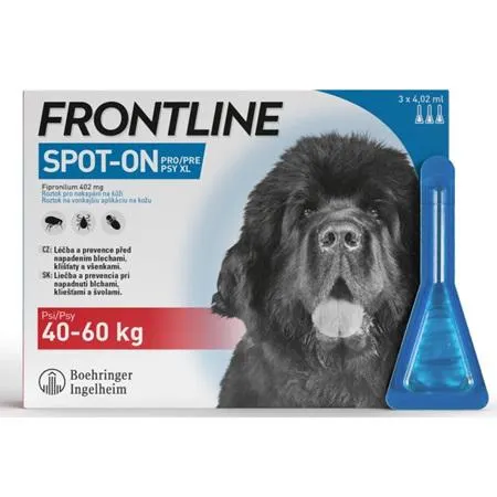 Frontline spot-on pro psy XL a.u.v. sol 3 x 4,02 ml