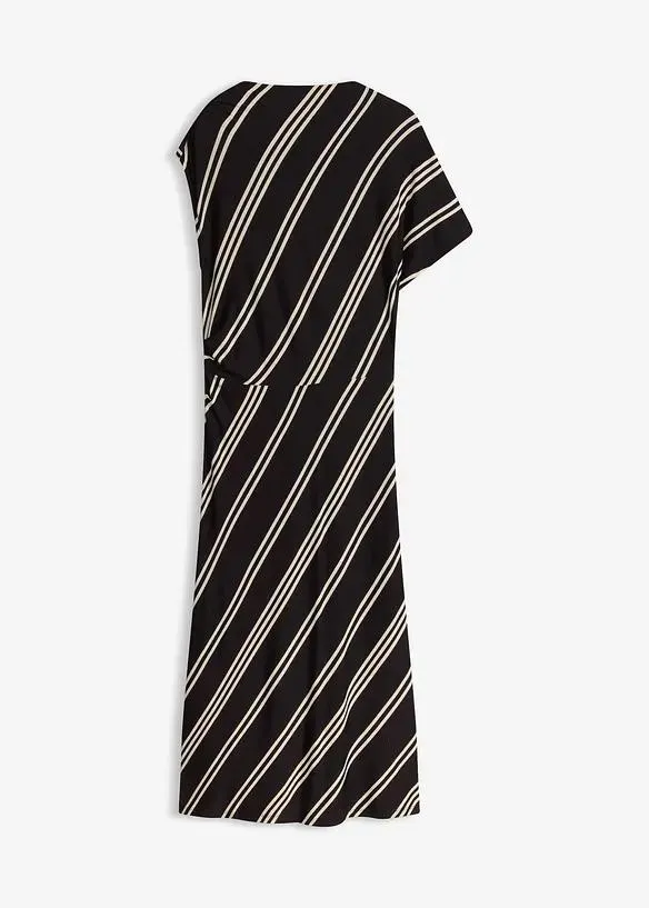 Midi šaty z jemné směsi s viskózou