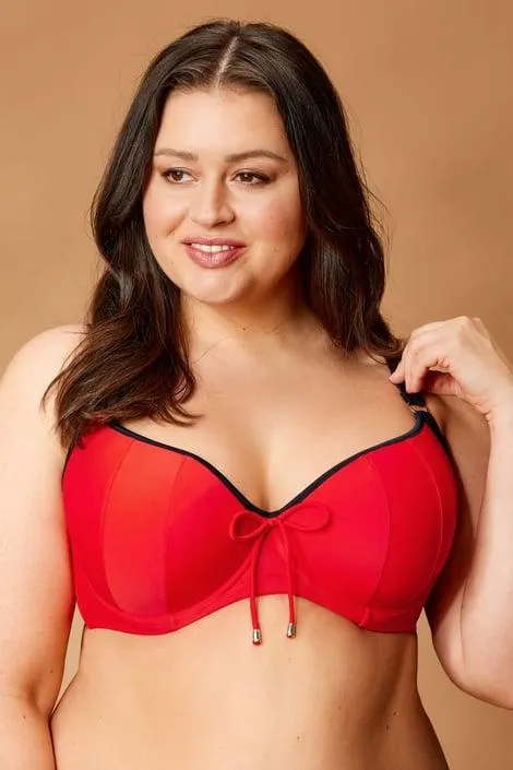 Dámské dvoudílné plavky Lili Plus - červená