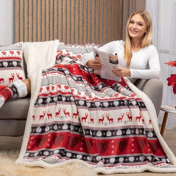 Beránková souprava s ponožkami SOPHIA 3 ks