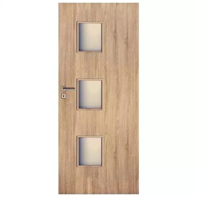 Interiérové dveře Trio 3*3 60P dub sonoma