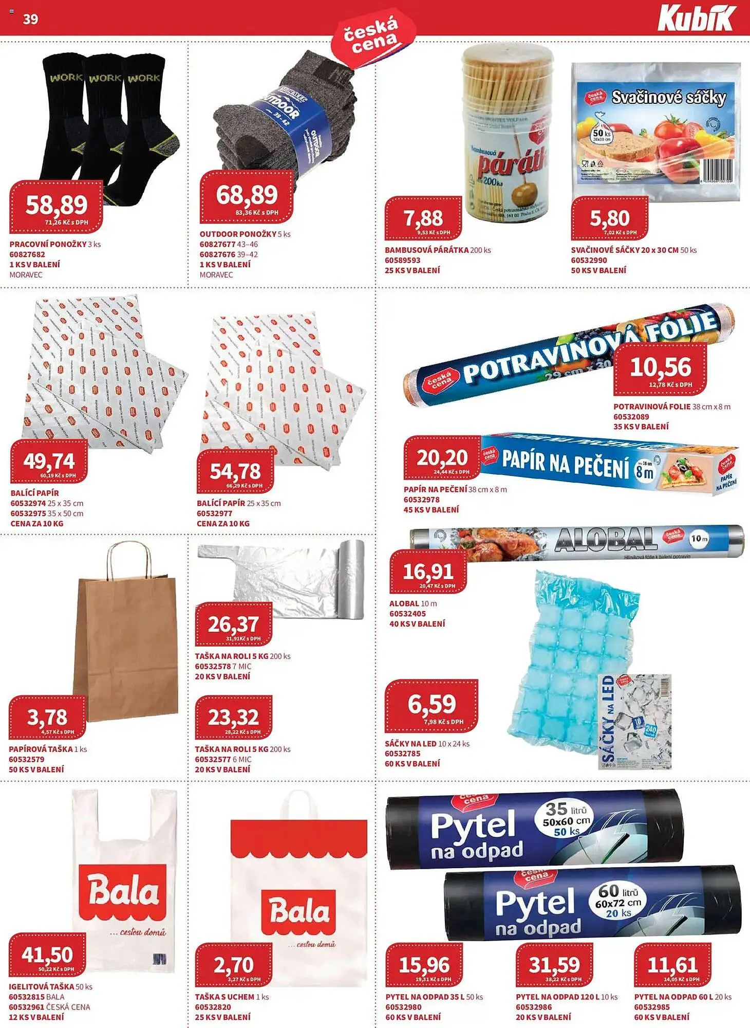 Kubík potraviny leták - 1. března 31. března 2026 - Page 39