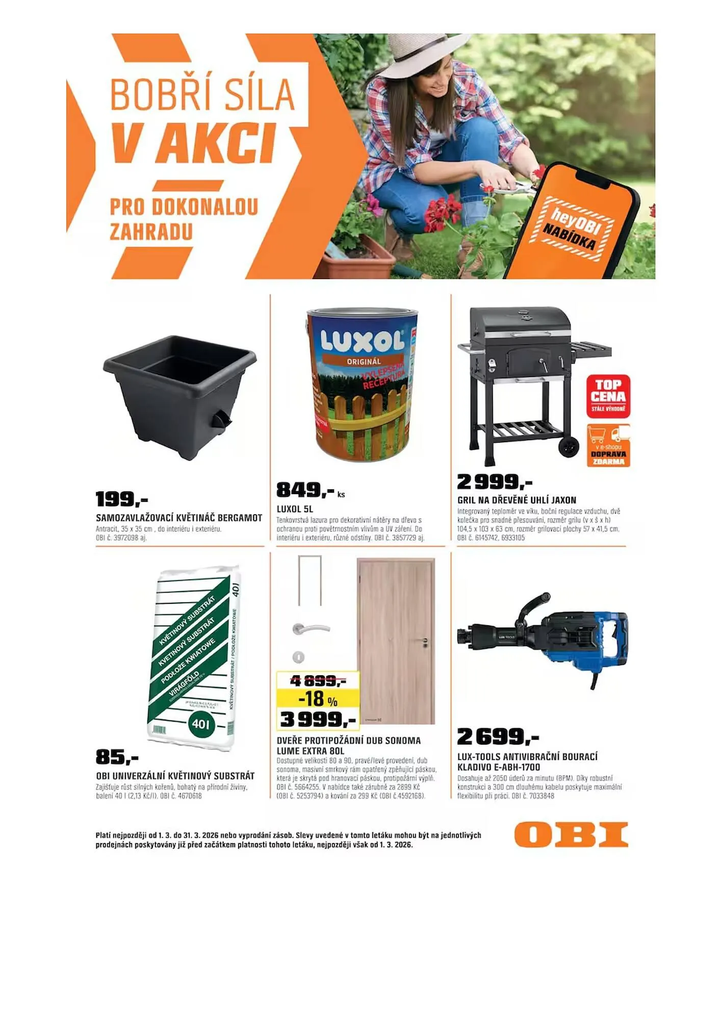 OBI leták - 16. března 31. března 2026 - Page 1