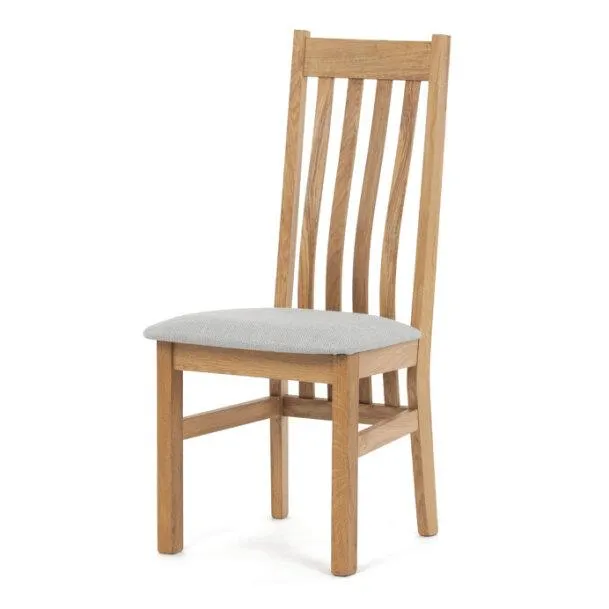 Jídelní židle dubová/stříbrná C-2100 SIL2