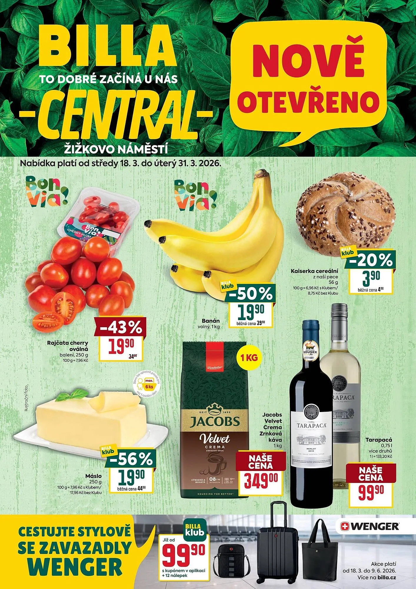 Billa leták - 18. března 31. března 2026 - Page 1