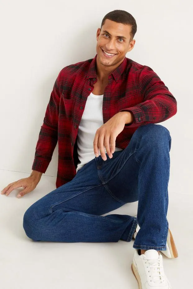 Košile - regular fit - button-down - kostkovaná