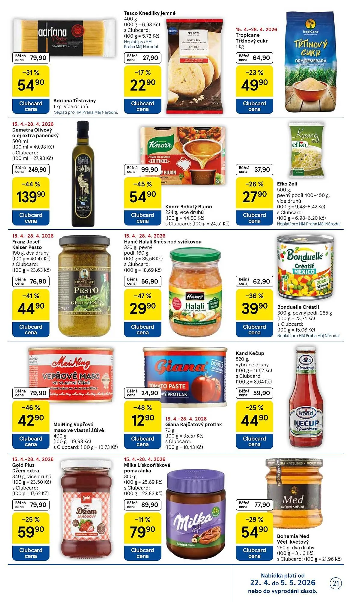 Tesco leták - 22. dubna 28. dubna 2026 - Page 21