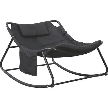 Židle houpací Lomitas černá 68 x 86 x 107 cm *