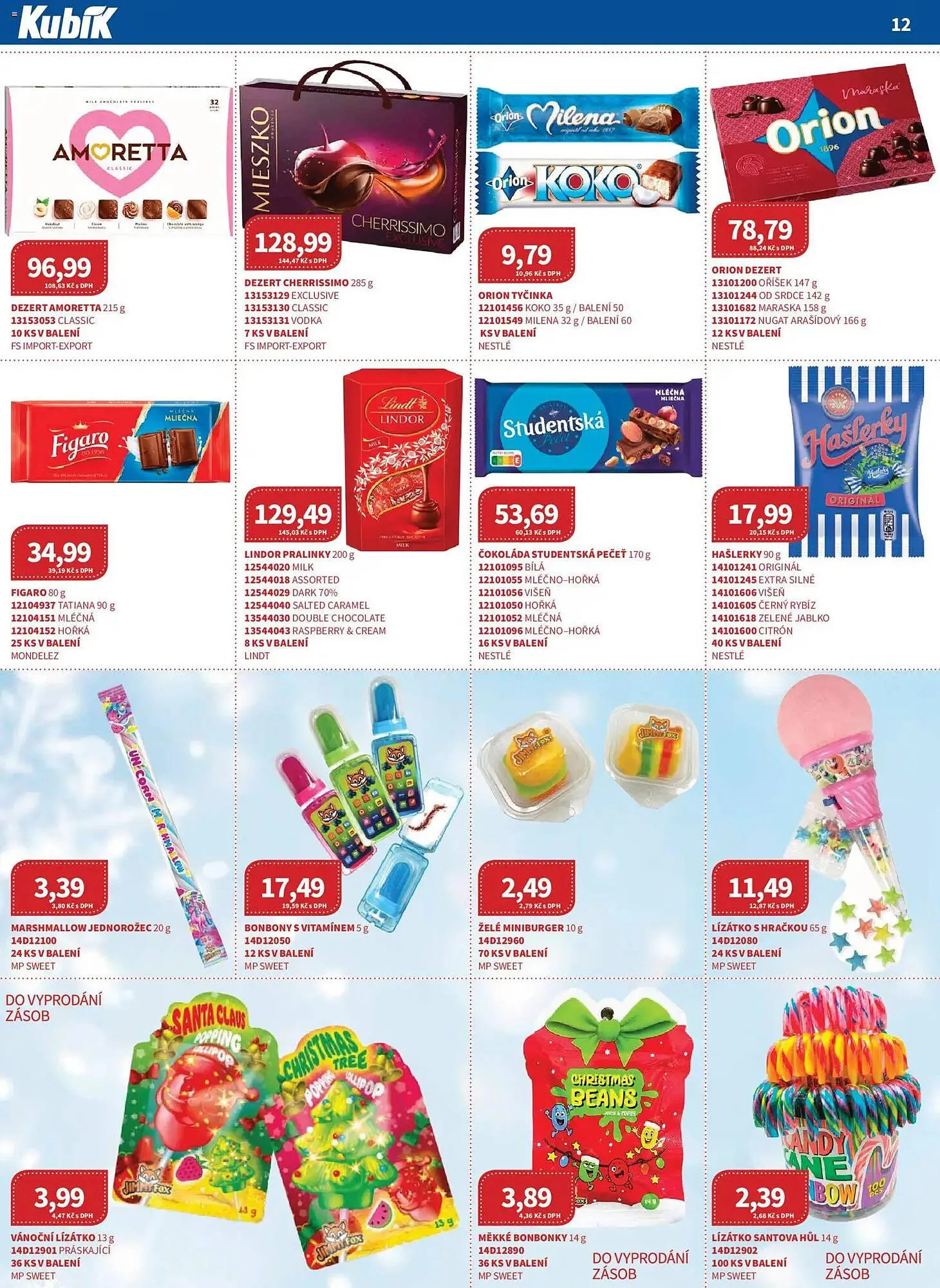 Kubík potraviny leták - 1. prosince 31. prosince 2025 - Page 12