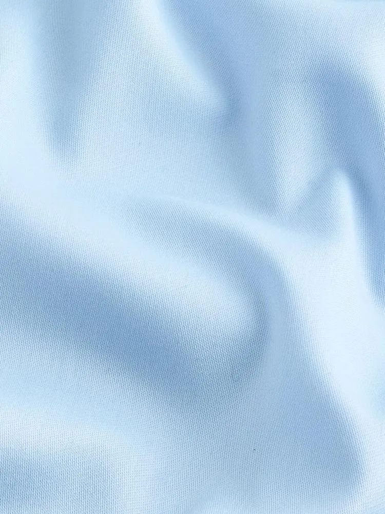 světle modrá - Saténová bavlněná košile Signatures