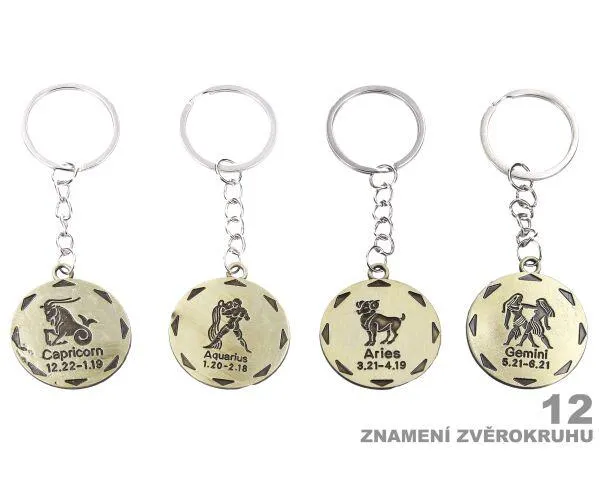 Klíčenka kulatá - Zodiac