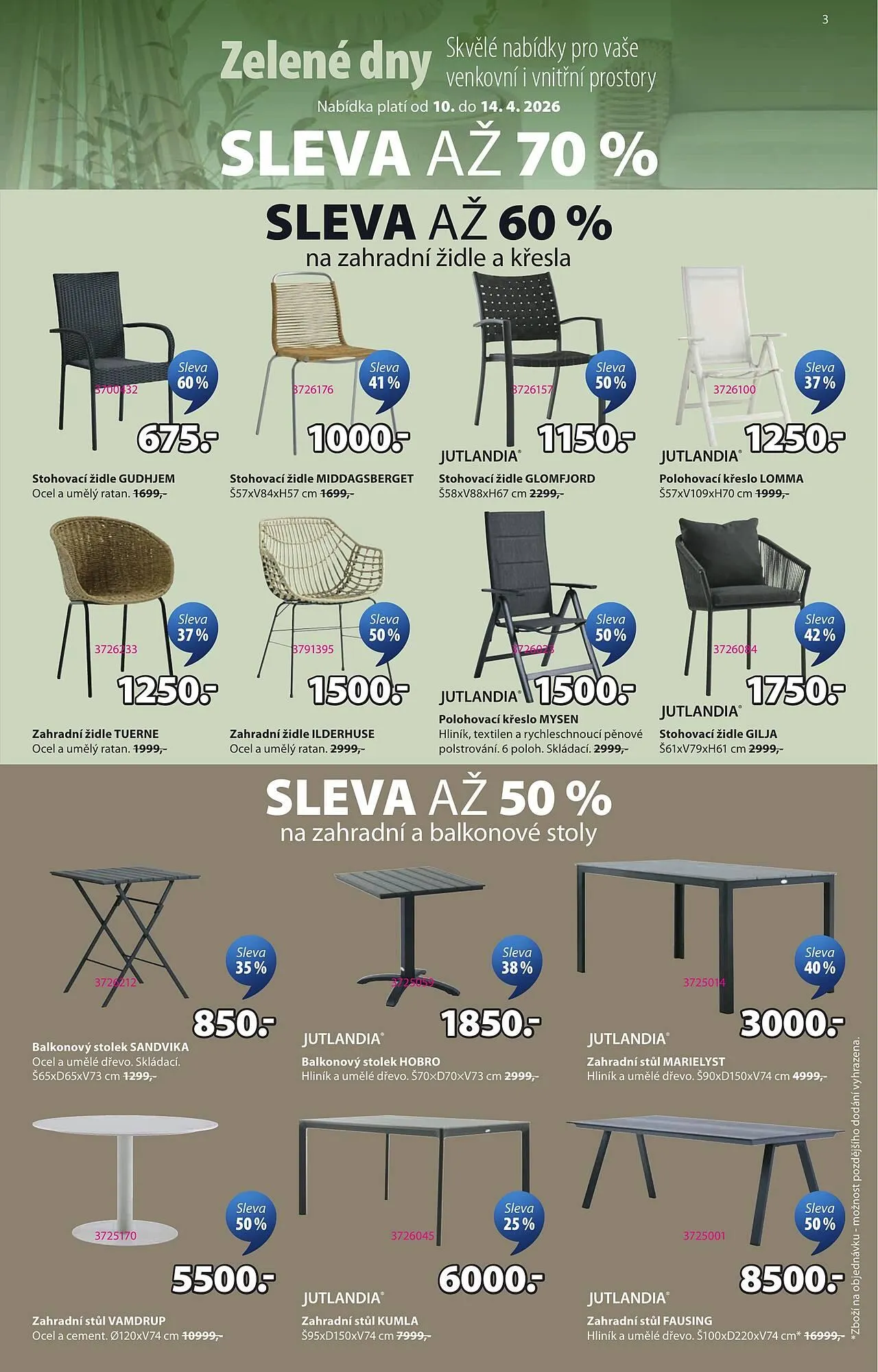 JYSK leták - 10. dubna 14. dubna 2026 - Page 3