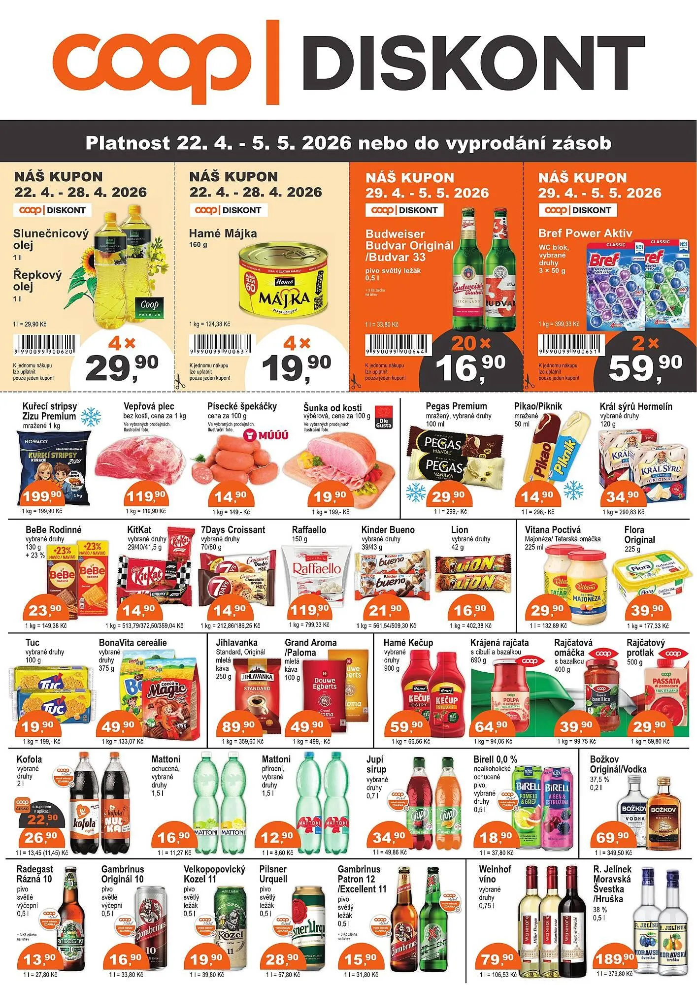 Konzum leták - 22. dubna 5. května 2026 - Page 1