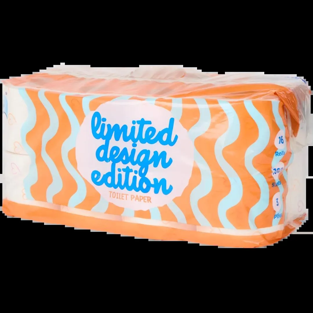 Toaletní papír se srdíčky Limitovaná edice