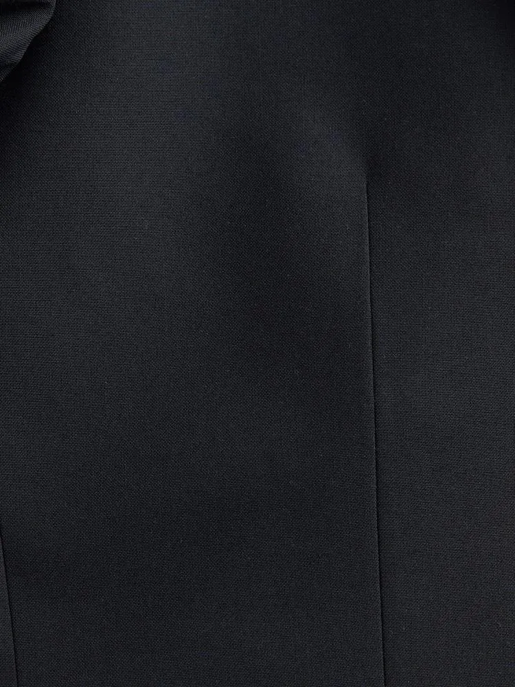 Tmavě modré - Slim Fit - Oblekové sako se dvěma knoflíky