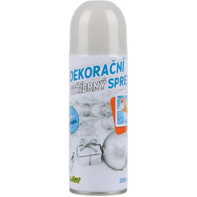 Sprej dekorační stříbrný 250 ml