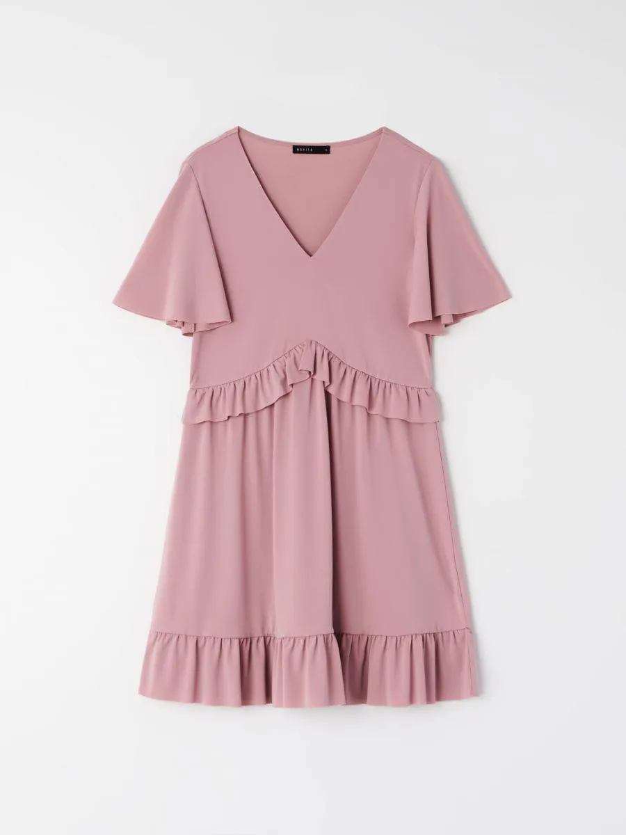 Šaty s krátkými rukávy