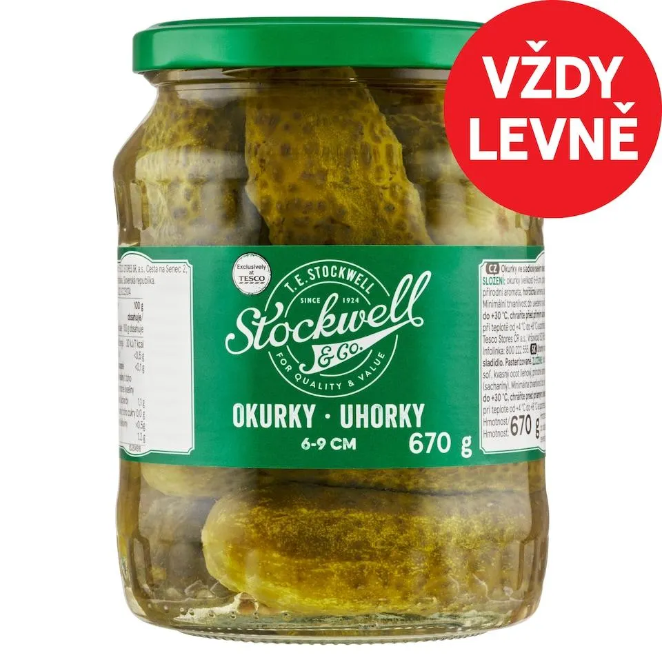 Stockwell & Co. Cucumbers 6-9 cm 670g