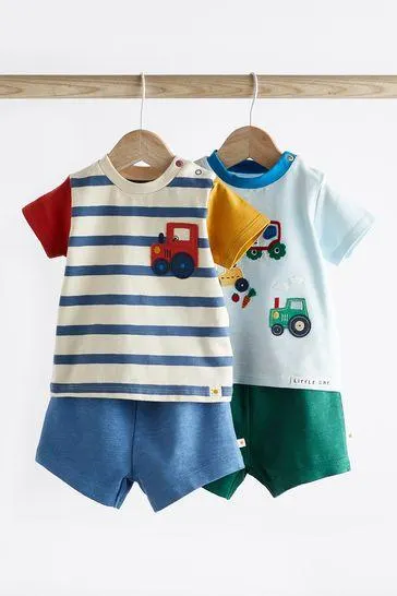Baby T-Shirts And Shorts Set 2 Pack
