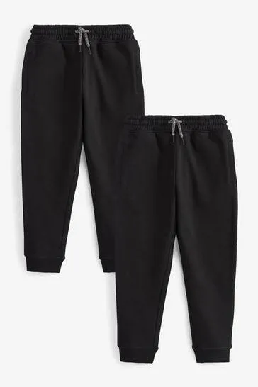 Cotton Rich 2 Pack Joggers (3-16yrs)