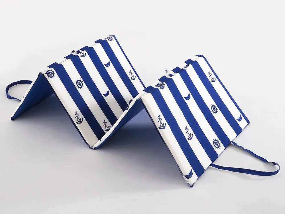 Lehátko plážové skládací Marine Pruhy 135x48cm