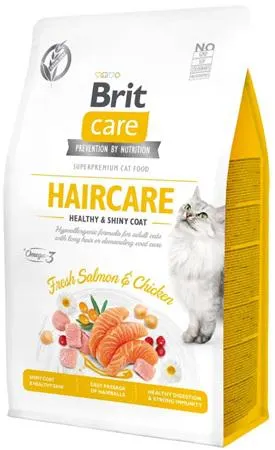 Brit Care Cat Grain-Free Haircare Healthy & Shiny Coat 0,4 kg