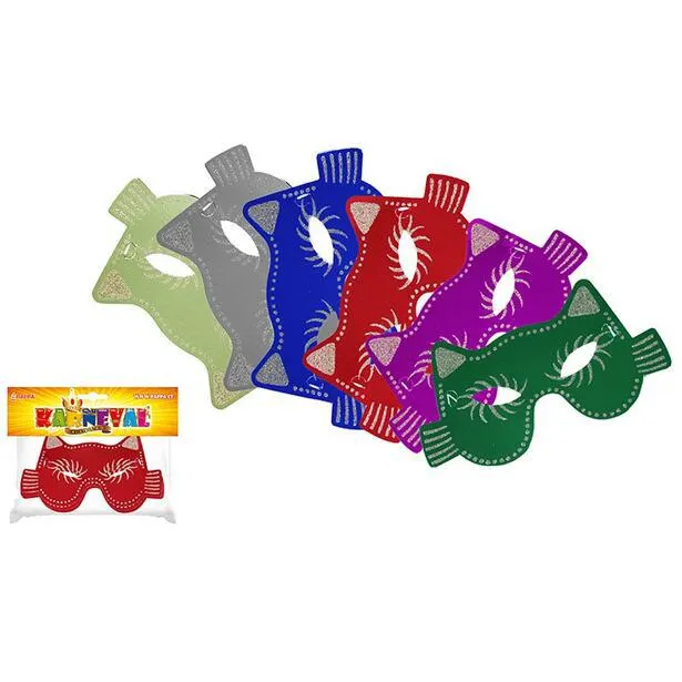 Rappa Škraboška kočka fóliová 6 ks v sáčku více barev