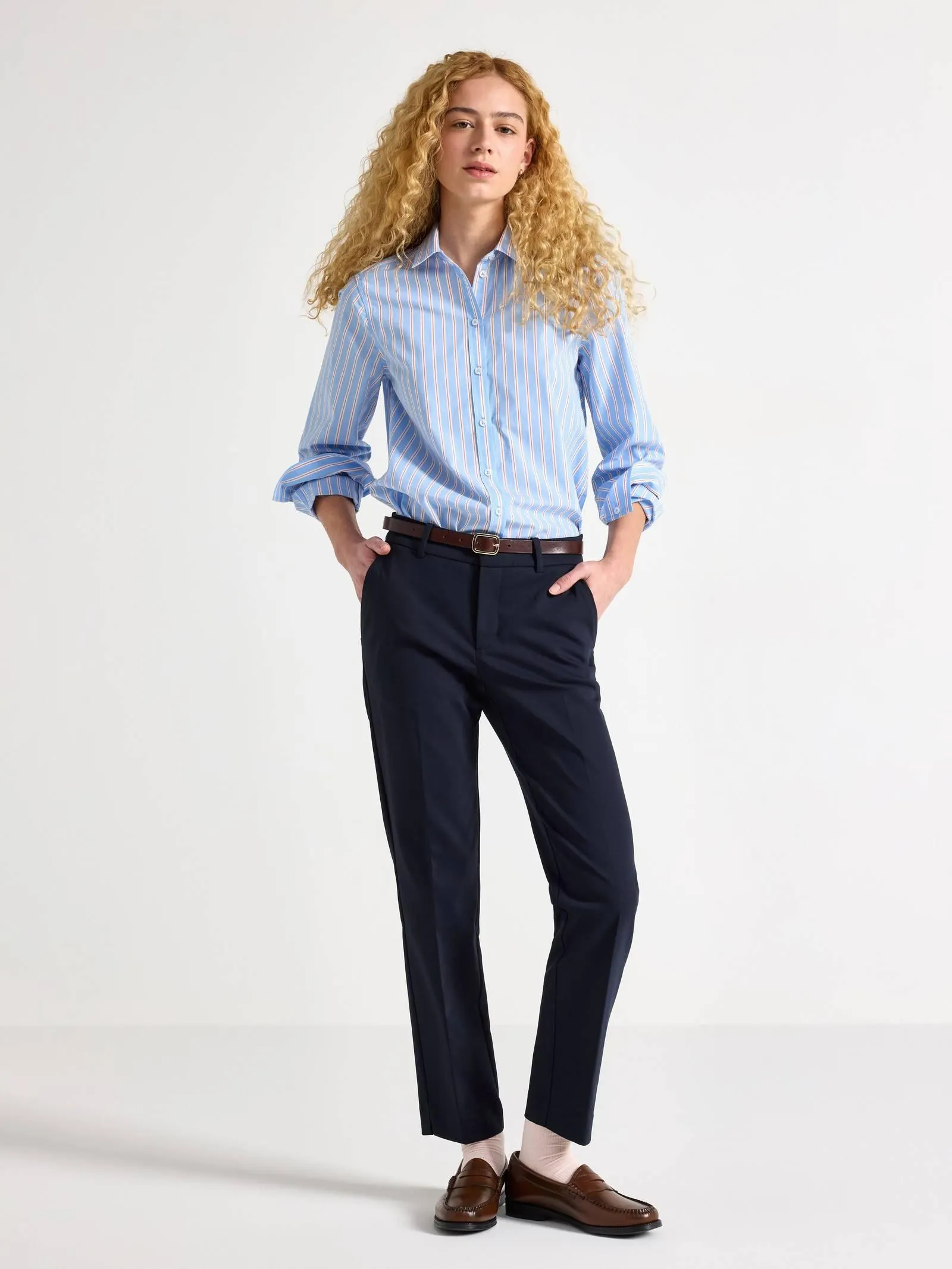 Kalhoty se středním pasem